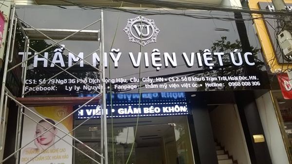 biển quảng cáo thẩm mỹ viện